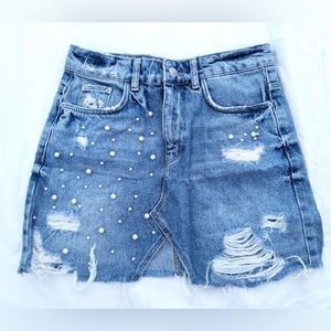ZARA denim skirt XS